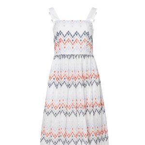Sabina Musayev White Embroidered Fiji Dress - L - NWT